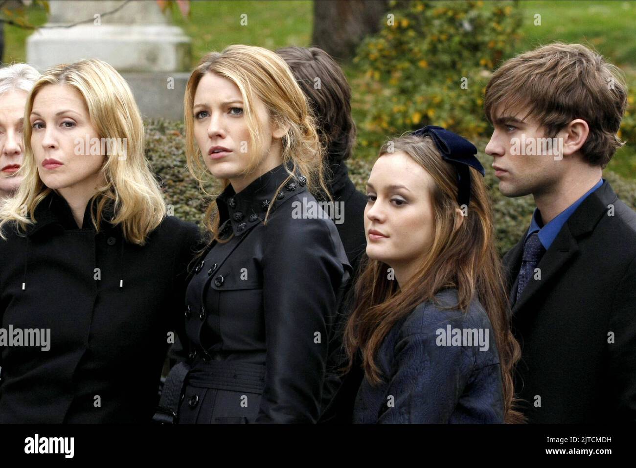 KELLY RUTHERFORD, BLAKE LIVELY, LEIGHTON MEESTER, CHACE CRAWFORD, GOSSIP GIRL, 2007 Stock Photo