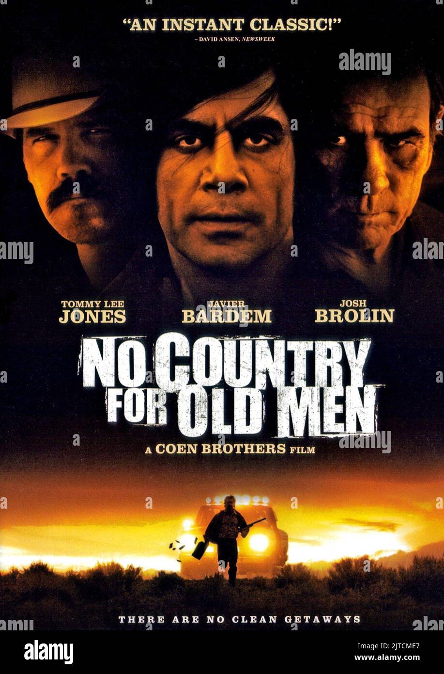 JOSH BROLIN, JAVIER BARDEM, TOMMY LEE JONES POSTER, NO COUNTRY FOR OLD MEN, 2007 Stock Photo Alamy