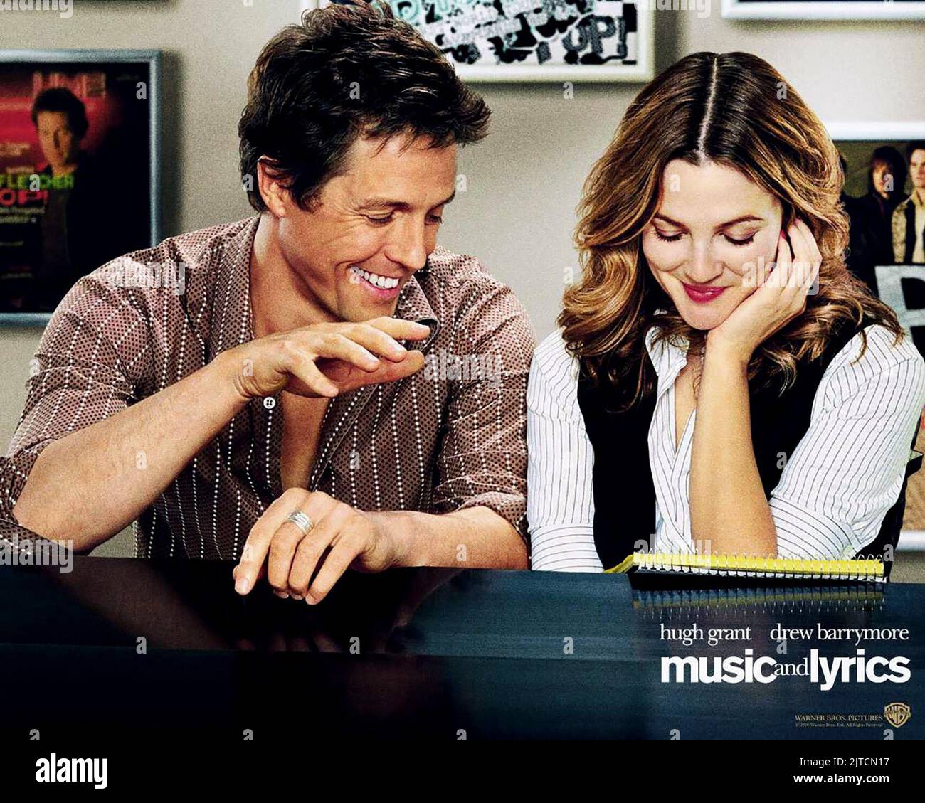 Music lyrics 2007 drew barrymore hires stock photography and images