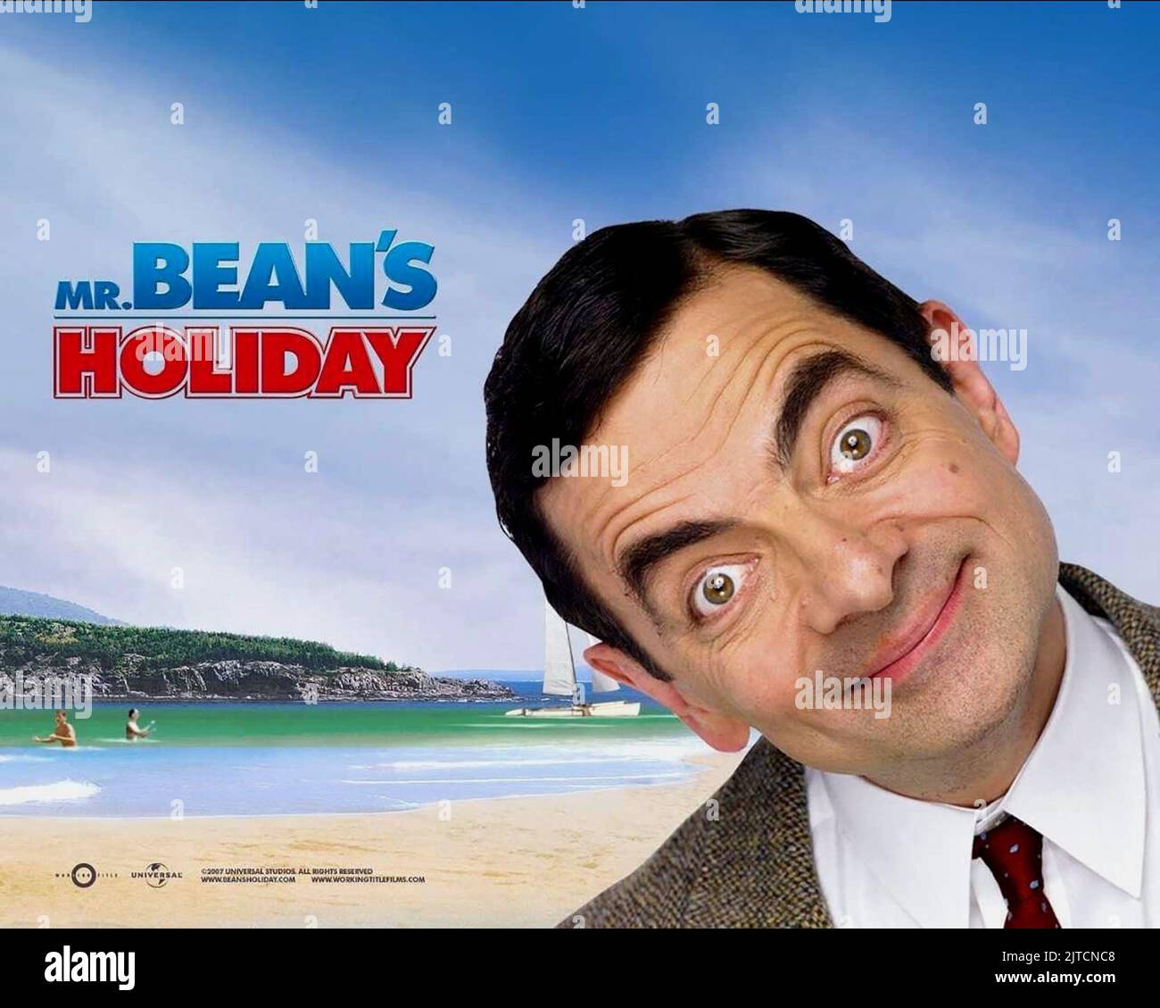 ROWAN ATKINSON POSTER, MR. BEAN'S HOLIDAY, 2007 Stock Photo