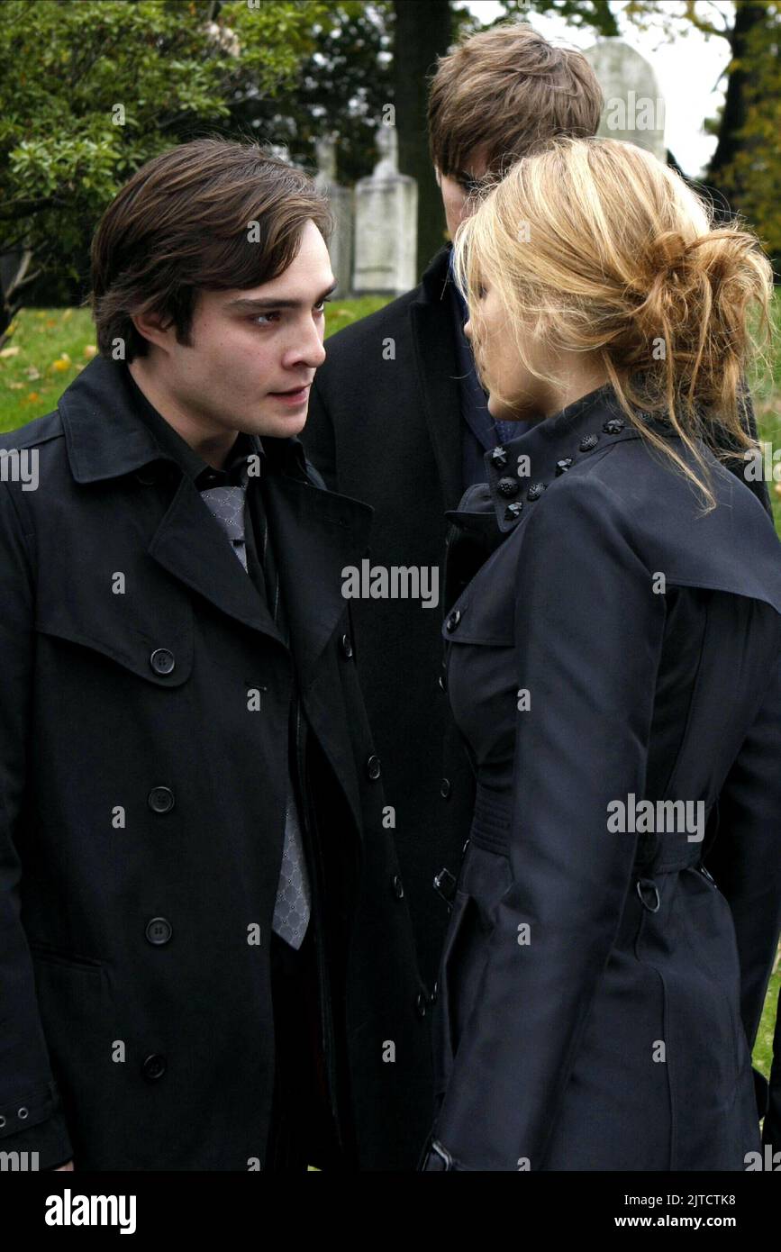 ED WESTWICK, CHACE CRAWFORD, BLAKE LIVELY, GOSSIP GIRL, 2007 Stock Photo
