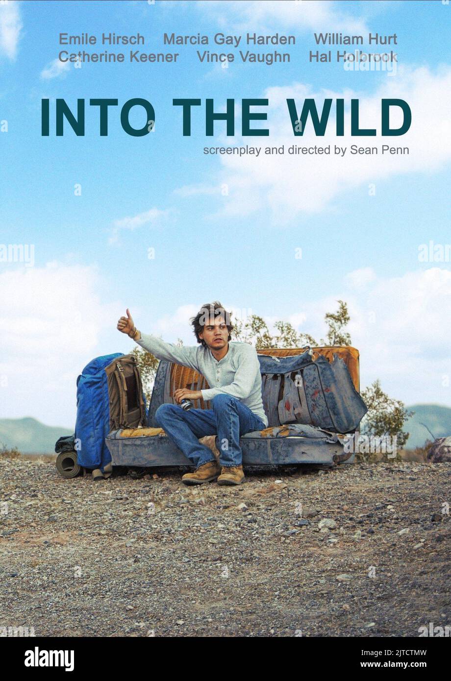 EMILE HIRSCH POSTER, INTO THE WILD, 2007 Stock Photo