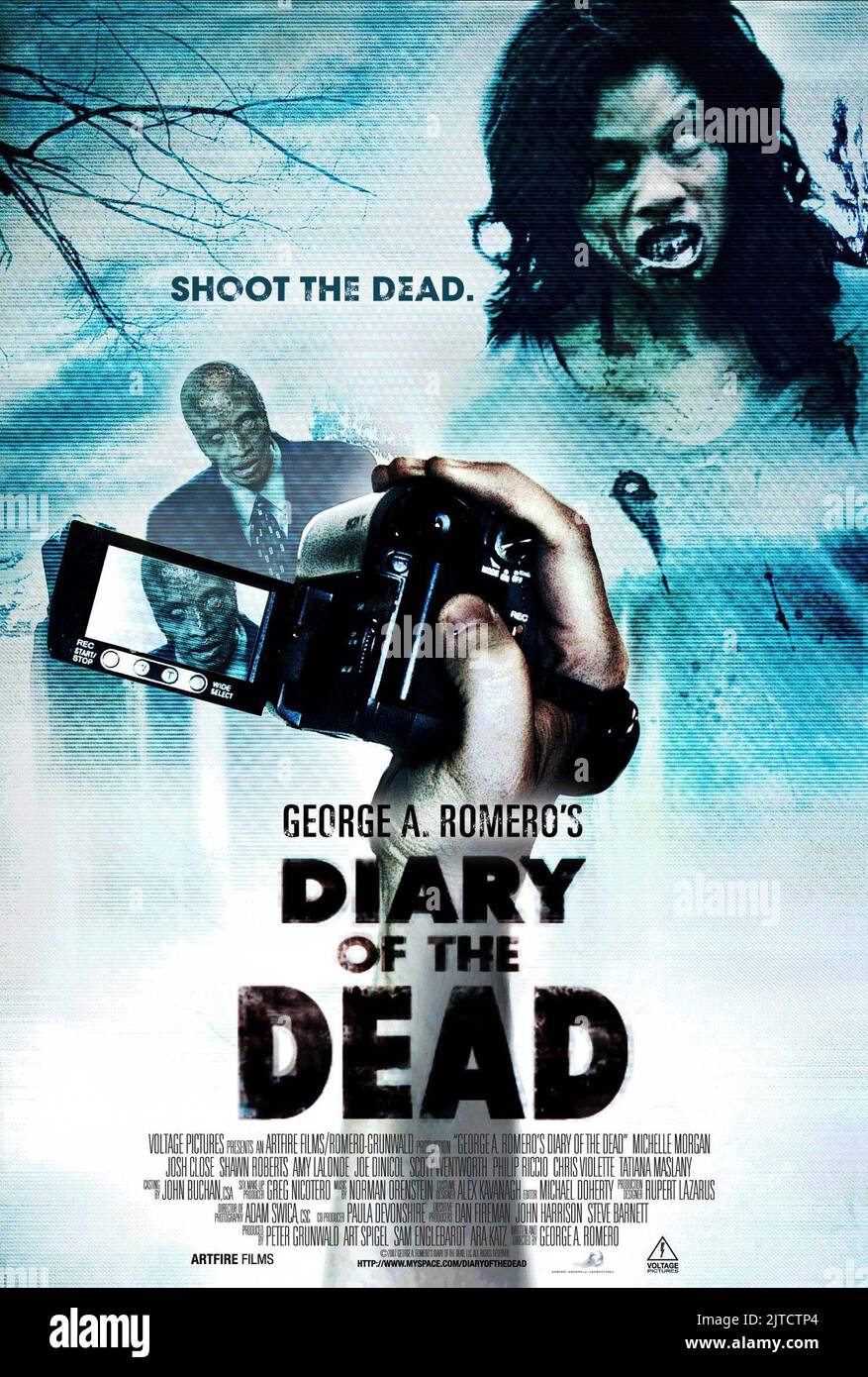 MOVIE POSTER, DIARY OF THE DEAD, 2007 Stock Photo