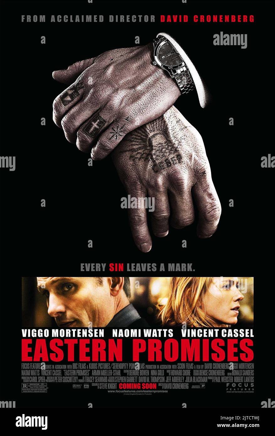 MOVIE POSTER, EASTERN PROMISES, 2007 Stock Photo