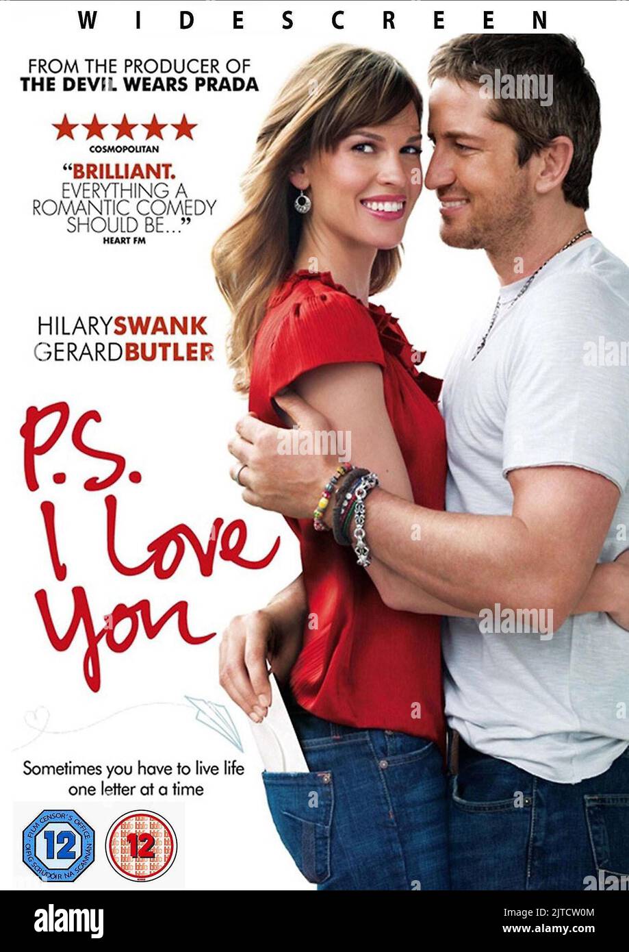 HILARY SWANK, GERARD BUTLER POSTER, P.S. I LOVE YOU, 2007 Stock Photo
