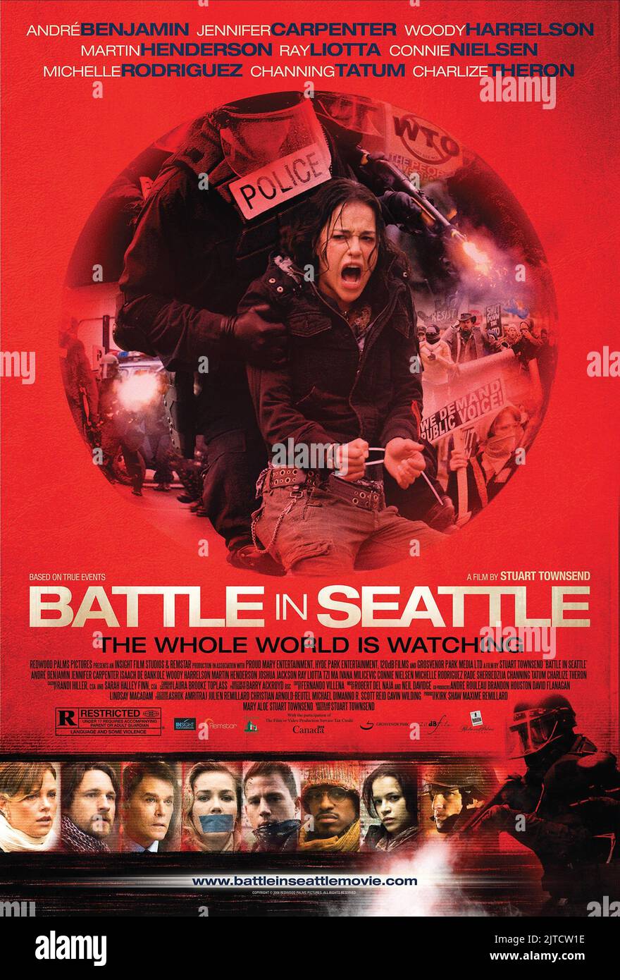 MOVIE POSTER, BATTLE IN SEATTLE, 2007 Stock Photo