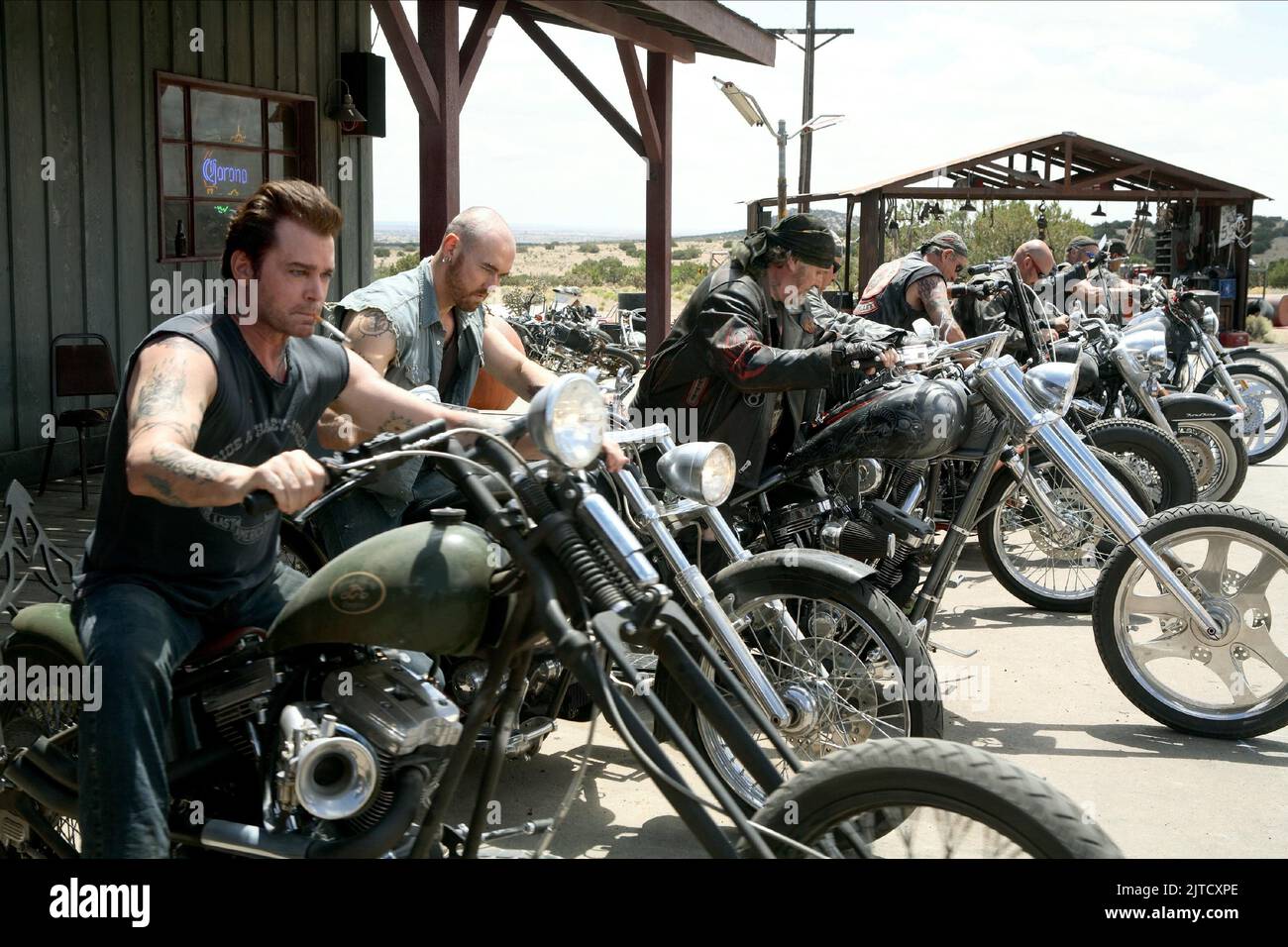 RAY LIOTTA, KEVIN DURAND, M.C. GAINEY, WILD HOGS, 2007 Stock Photo