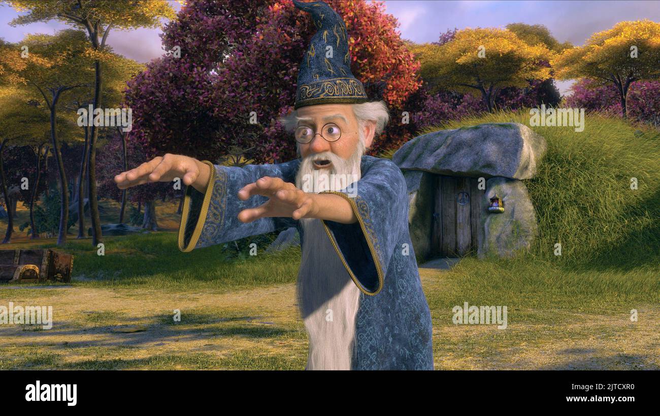 MERLIN, SHREK THE THIRD, 2007 Stock Photo