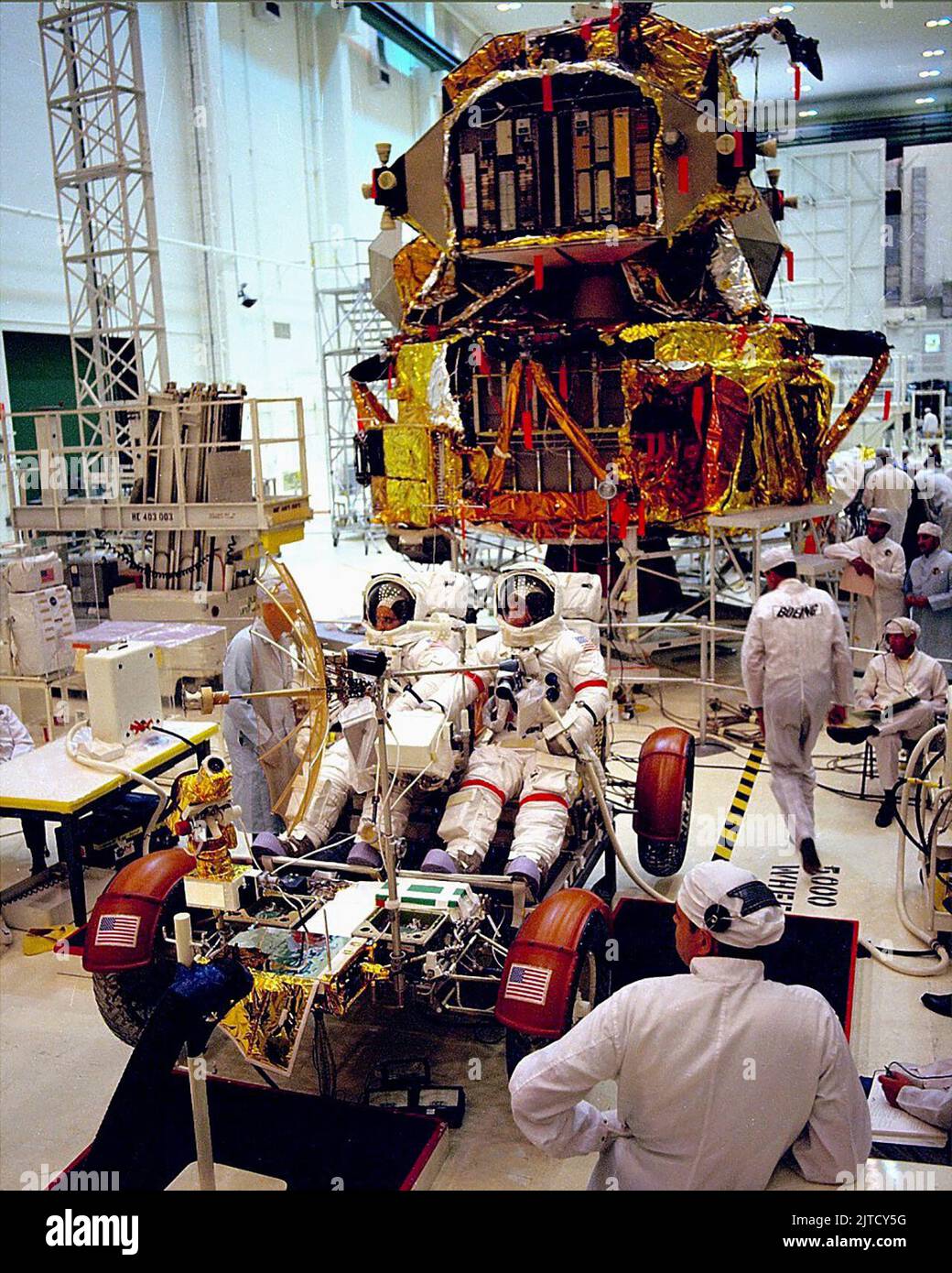 APOLLO MISSION PREPERATIONS, IN THE SHADOW OF THE MOON, 2007 Stock Photo
