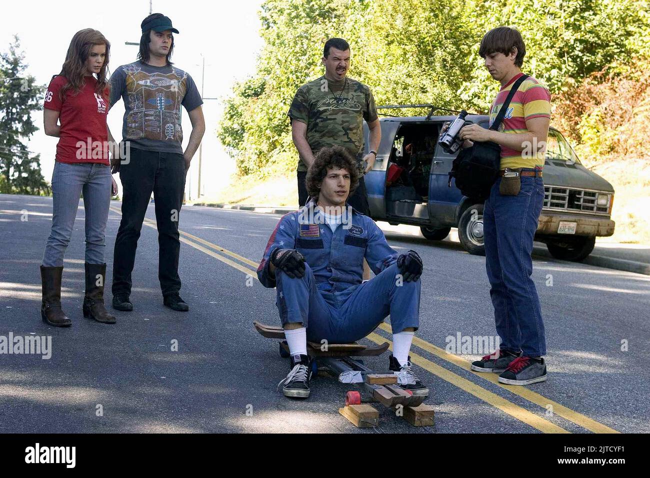 ISLA FISHER, BILL HADER, DANNY MCBRIDE, ANDY SAMBERG, JORMA TACCONE, HOT ROD, 2007 Stock Photo