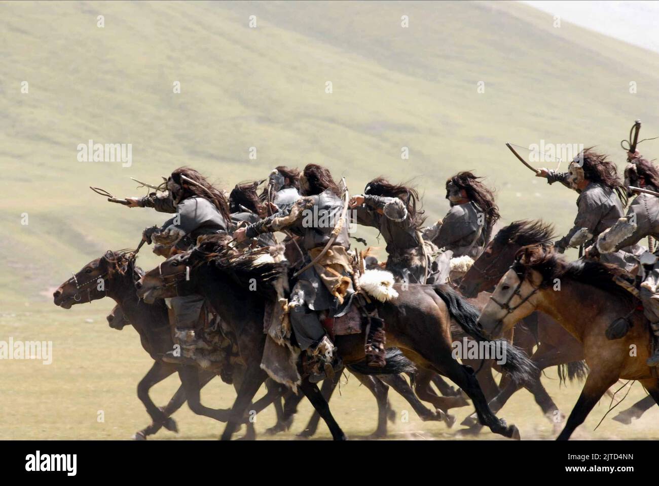 HORSEMEN CHARGE, MONGOL: THE RISE OF GENGHIS KHAN, 2007 Stock Photo - Alamy
