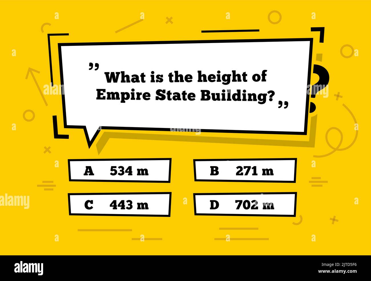 Quiz menu, test questions menu choice. Vector funky style template of ...