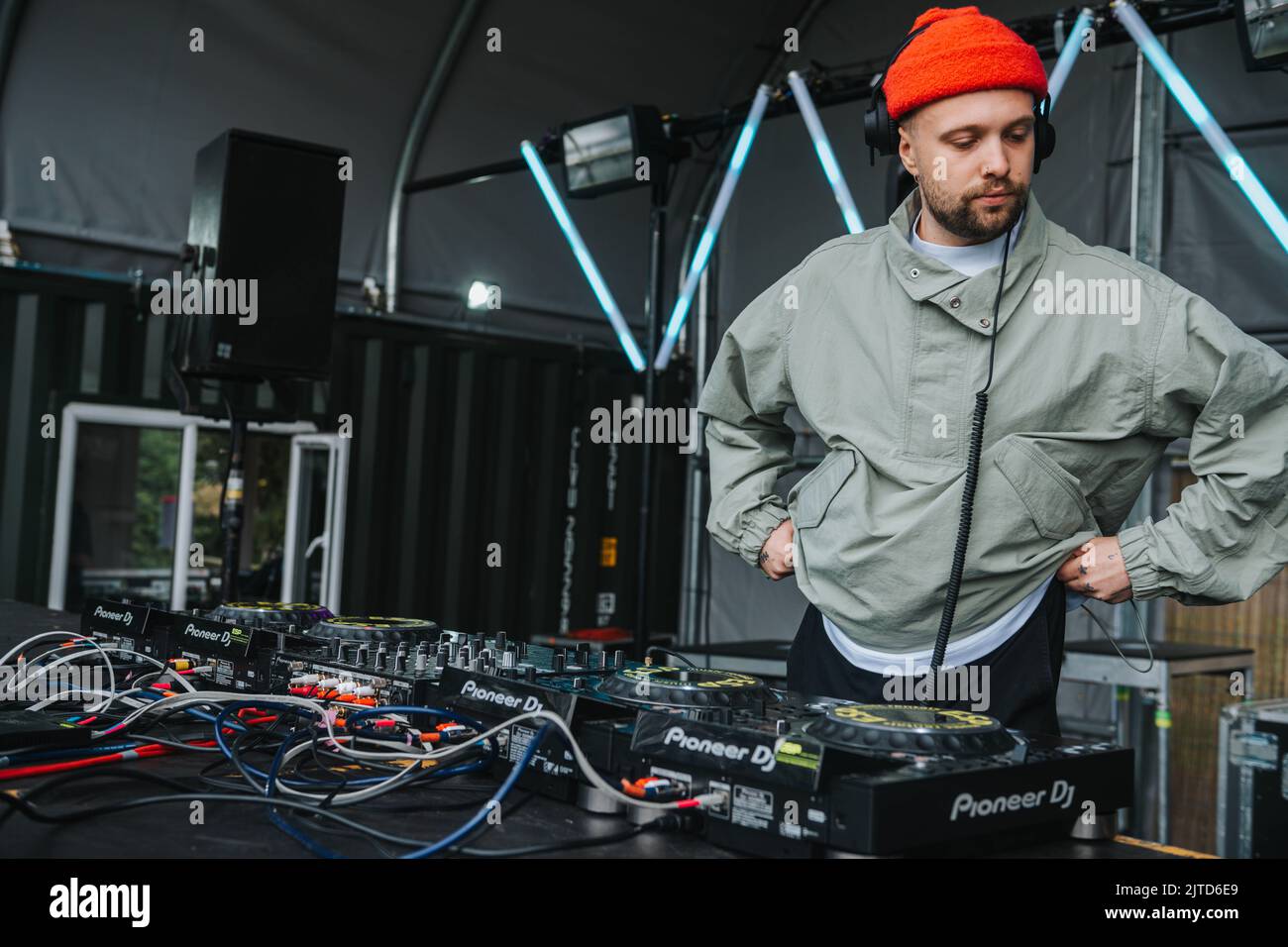 Scottish electronic music producer, Pocket perform at the Connect Music Festival 2022 Stock