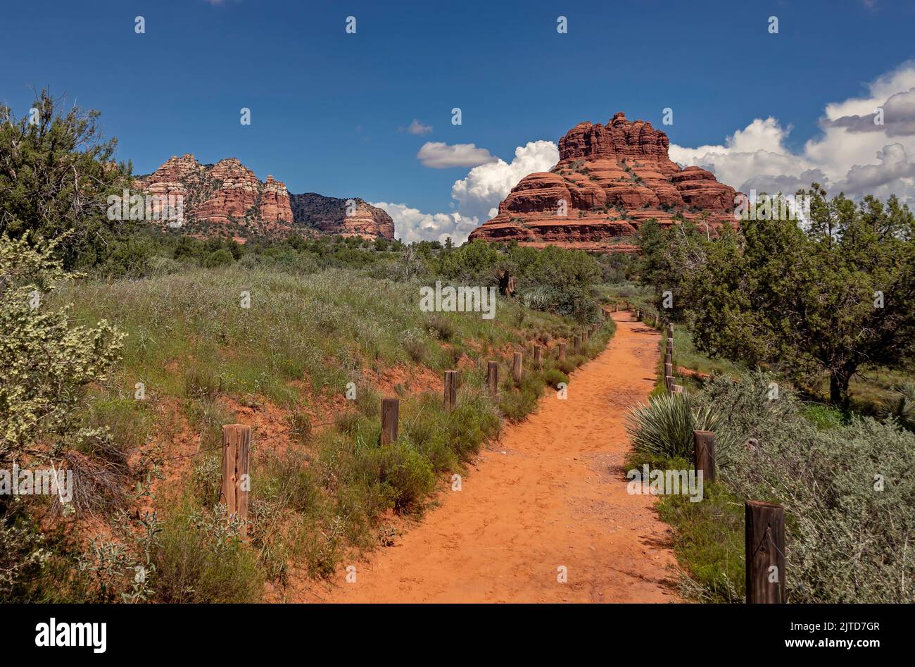 Bell Rock Trail In Sedona Summer 2022 Stock Photo