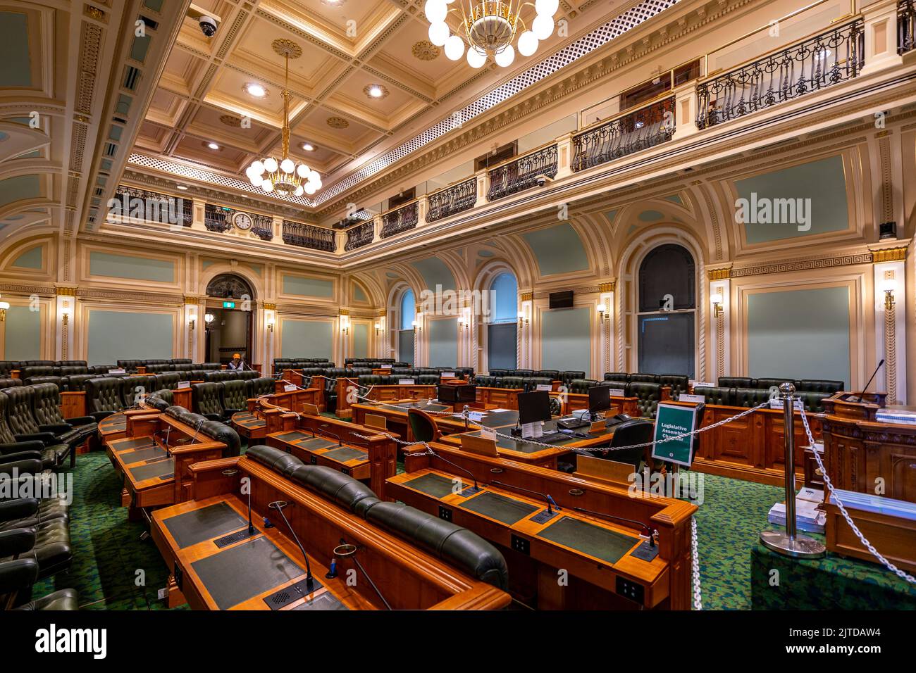 Brisbane, Queensland, Australia Legislative assembly chamber at the