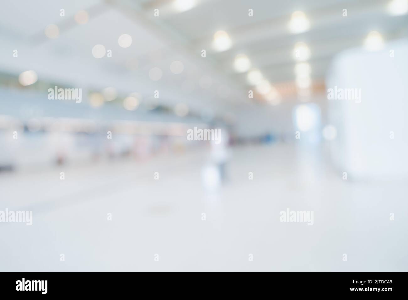Abstract blur airport interior for background with space Stock Photo