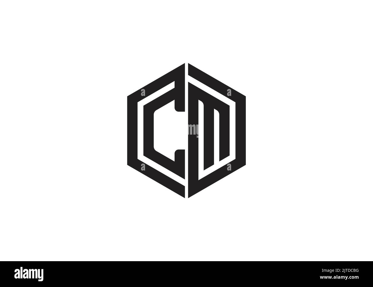 CM Logo Design Template for Multiuse Initial Monogram Letter CM Logo Design Vector Template Letter c m Logo Design Stock Vector