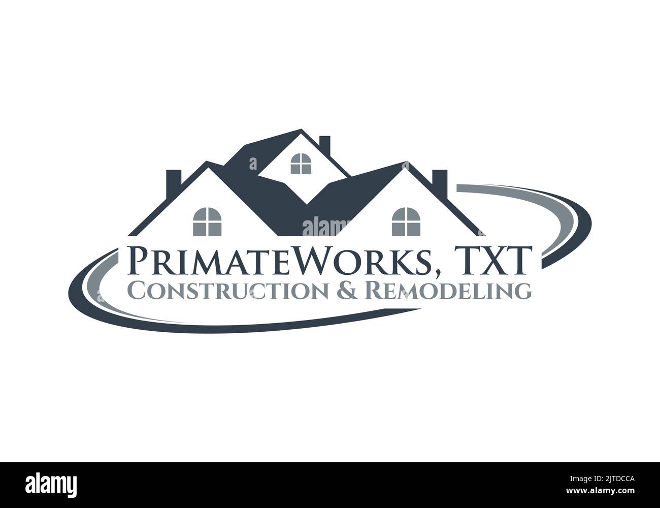 Primate Works Real Estate Construction and Remodelling Logo Design