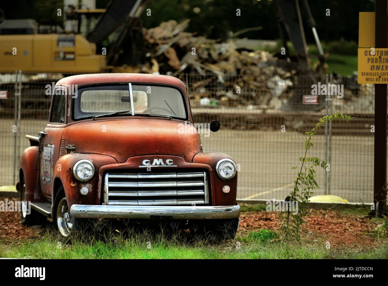Old abandoned vintage truck Stock Photo