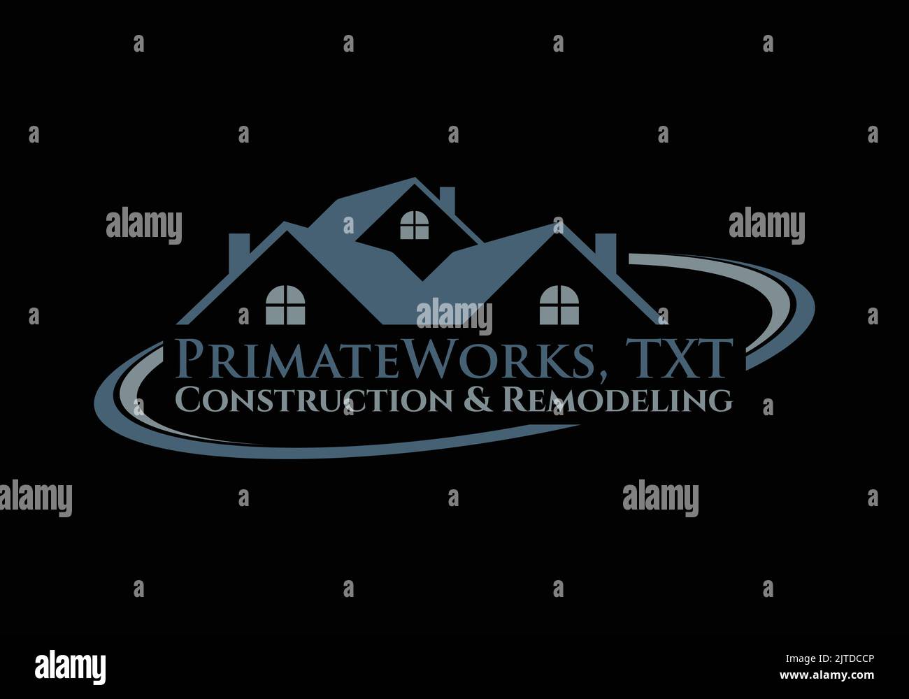 Primate Works Real Estate Construction and Remodelling Logo Design