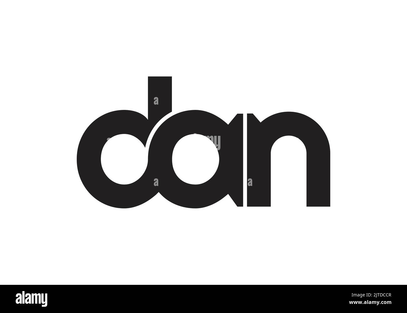 DAN Initial Monogram Letter dan Logo Design Vector Template d a n Letter Logo Design Stock Vector