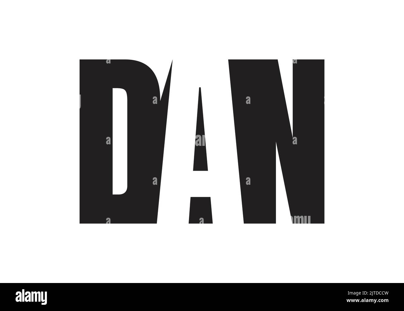 DAN Initial Monogram Letter dan Logo Design Vector Template d a n