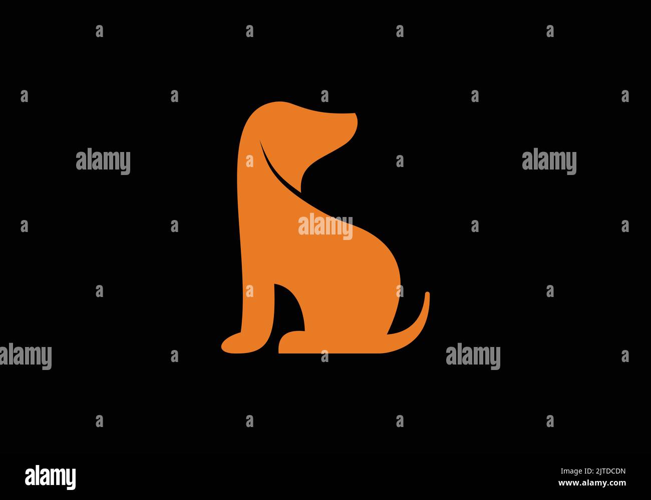 Dog Vector Art Puppy Pet Cute Dog Logo Design Icon Clipart Stock Vector