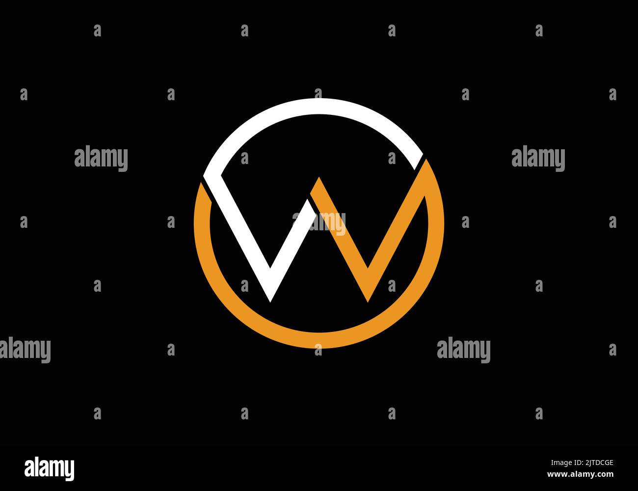 LW Initial Monogram Letter l w Logo Design Vector Template Letter LW Logo Design Stock Vector