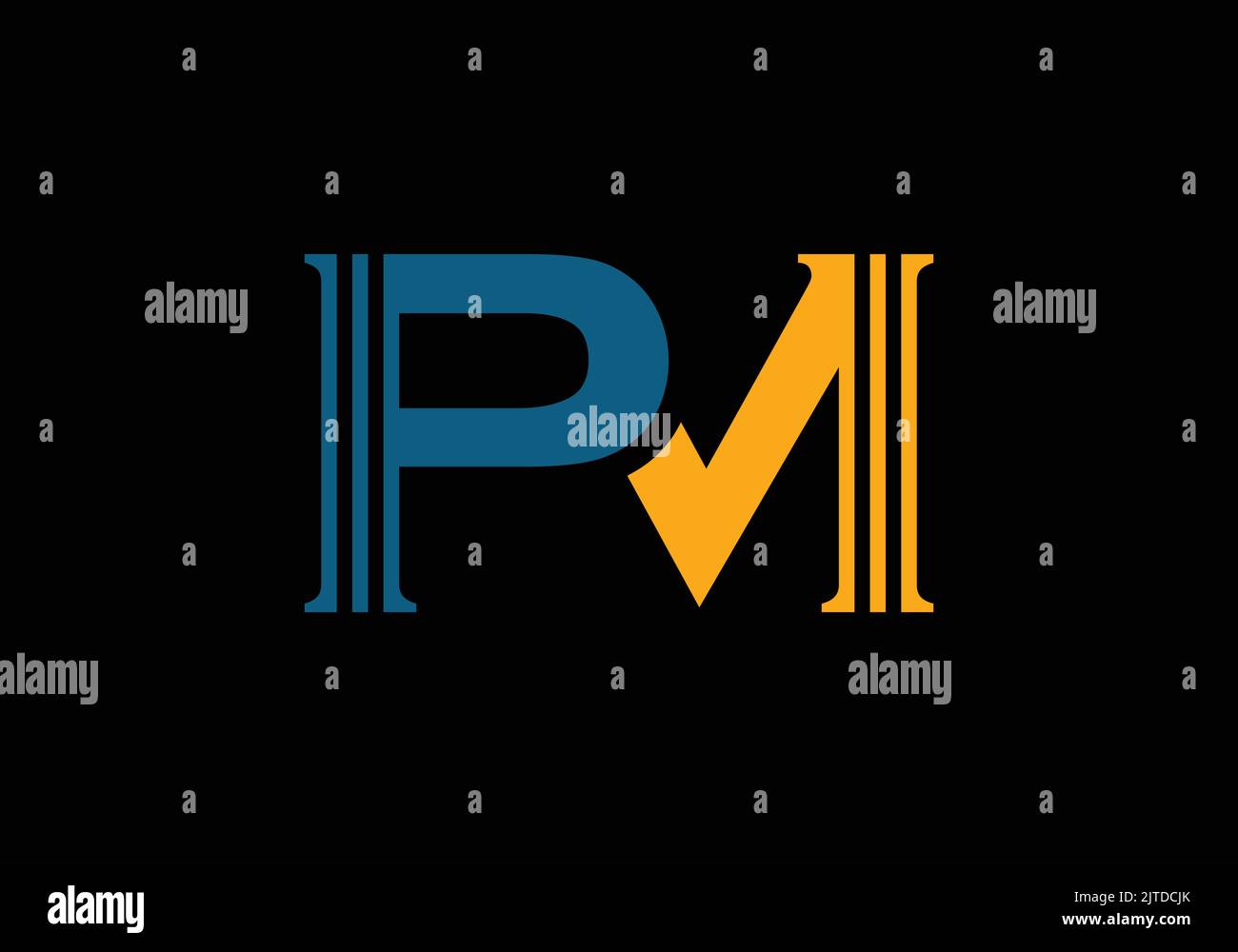 Pm monogram logo hi-res stock photography and images - Page 2 - Alamy