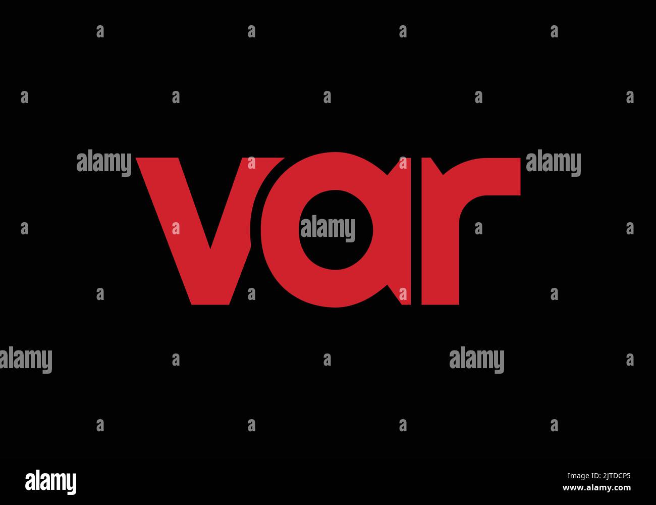 Initial Monogram Letter VAR Logo Design Vector Template var Letter Logo Design Stock Vector