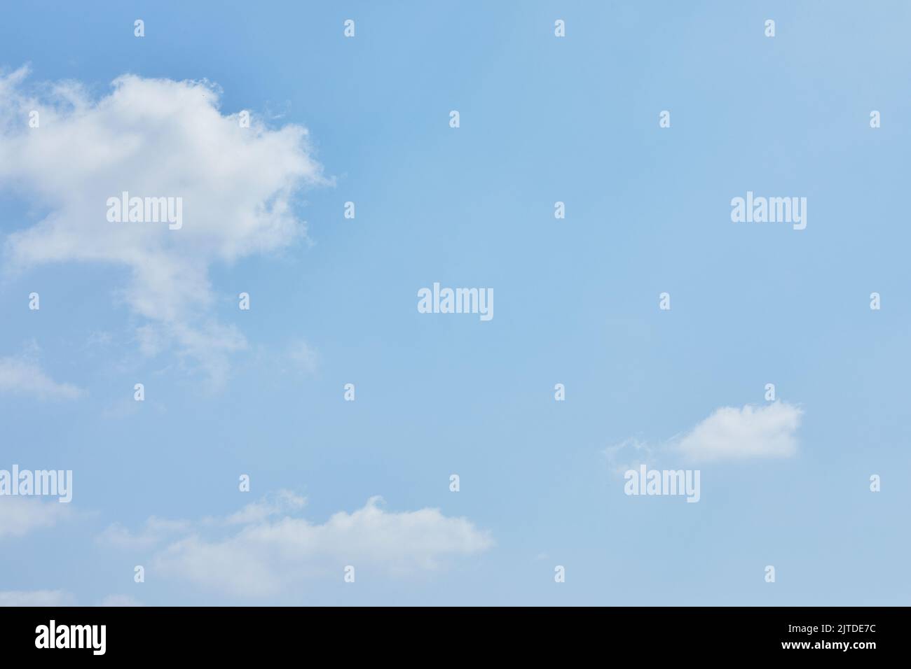 Blue sky texture with white clouds for background Stock Photo