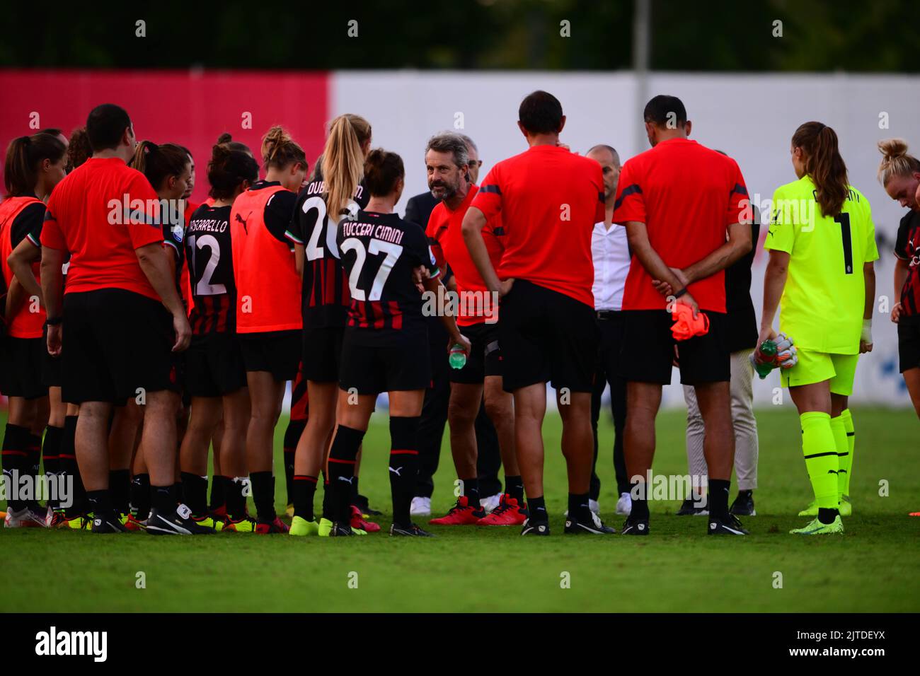 August 28, 2022, Milan, Italy: Kajan Bernarde of ACF Fiorentina celebrates  after scoring his team's second goal during AC Milan - ACF Fiorentina , 1st  turn of Serie A Femminile Tim 2022/23