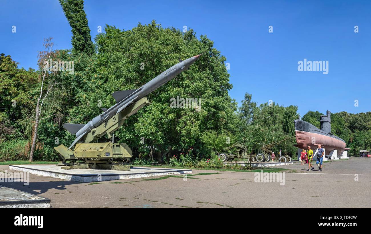 Odessa, Ukraine. 25.08.2022. Memorial of the heroic defense of Odessa, Ukraine, on a sunny