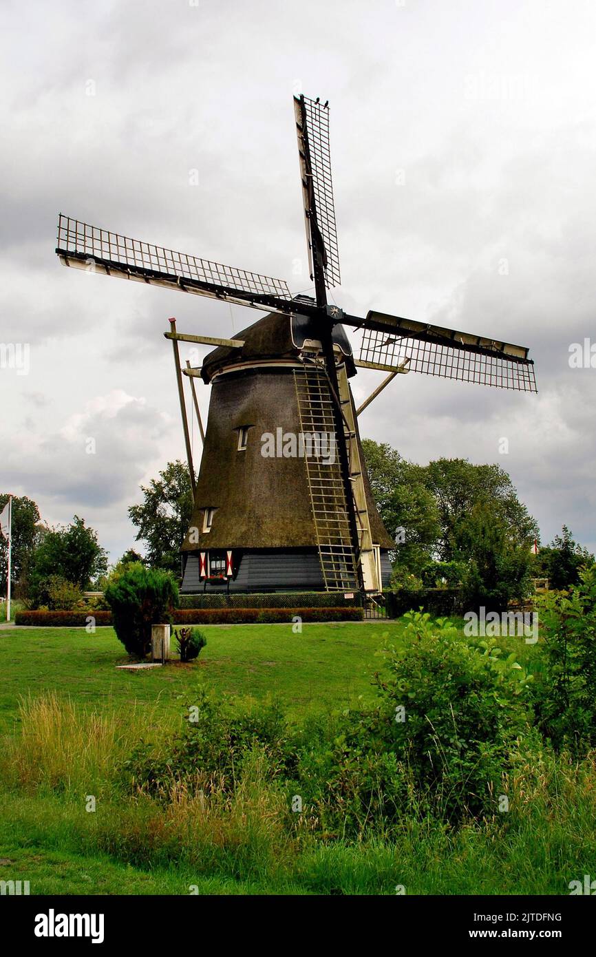 Windmill, Amsterdam, Netherlands Stock Photo Alamy