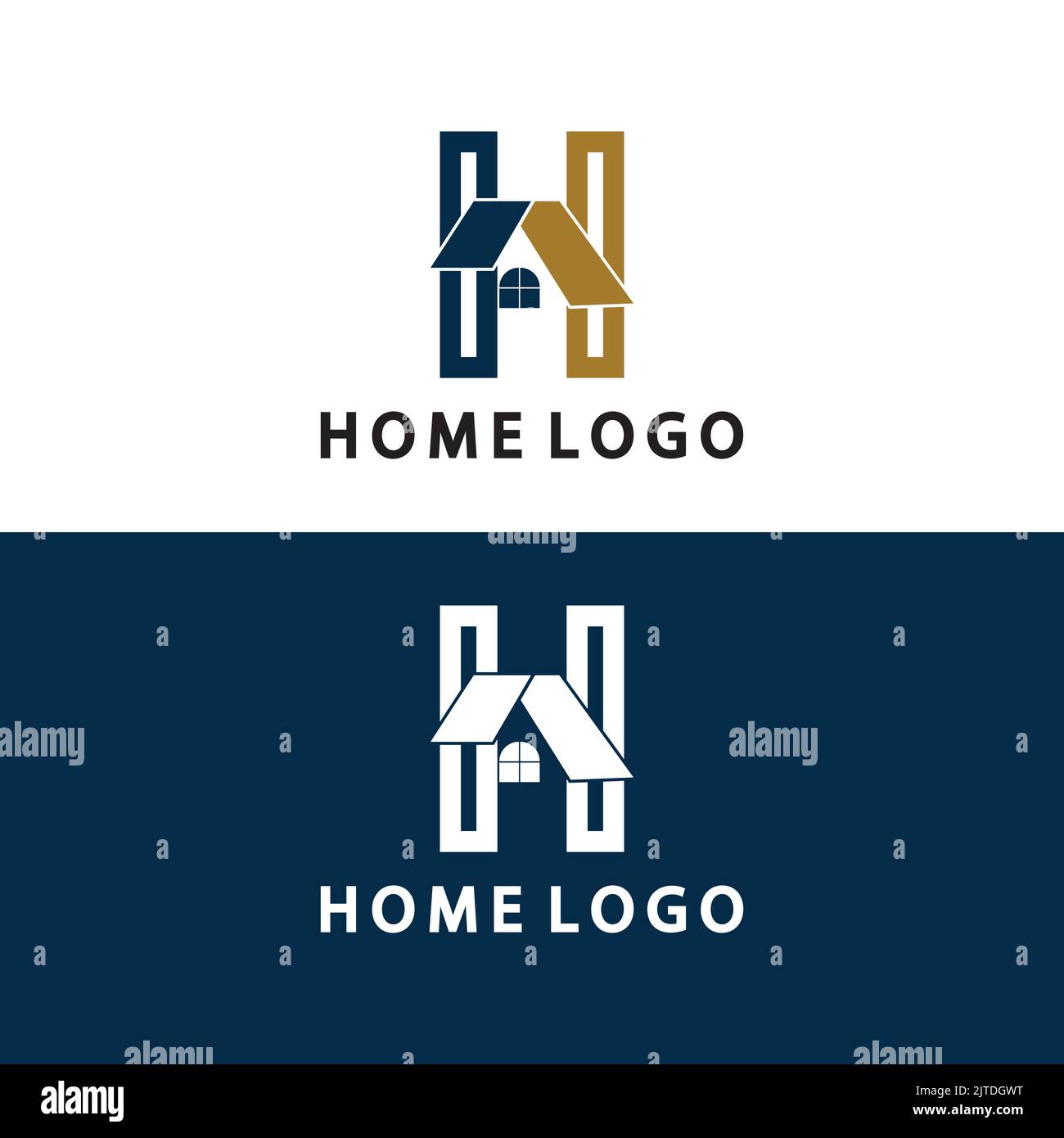 Initial letter H Home logo icon vector illustration design Stock Vector ...