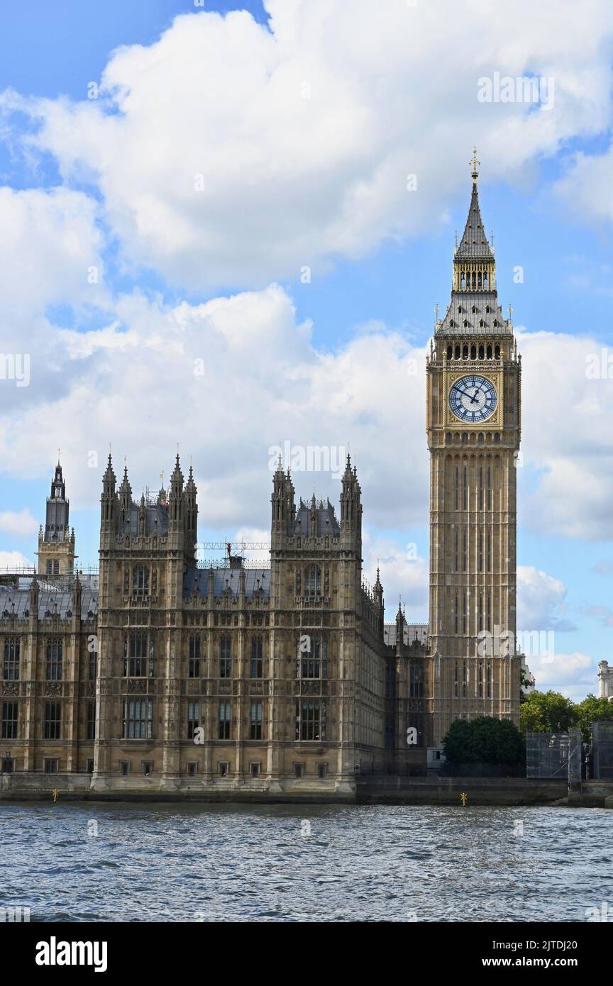Big Ben, The Houses of Parliament, Westminster, London. UK Stock Photo