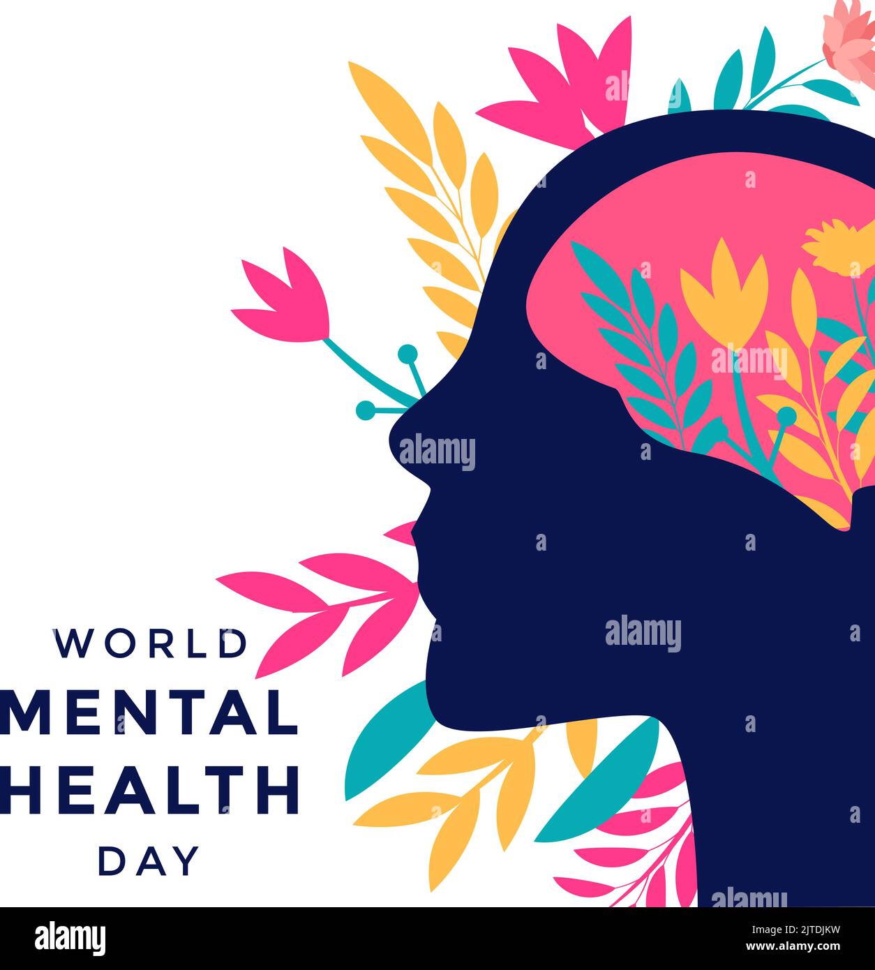 illustration world mental health day design concept Stock Vector Image ...