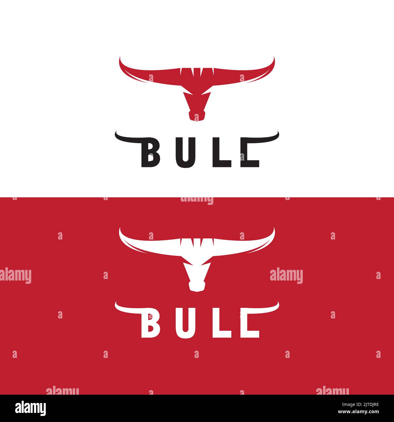 Bull logo and symbols vector template icons app Stock Vector