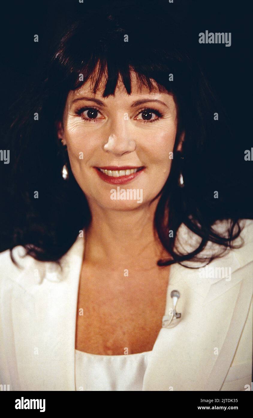 Iris Berben, deutsche Schauspielerin, Portrait, Deutschland, 1996. Iris Berben, German actress, Germany, 1996. Stock Photo