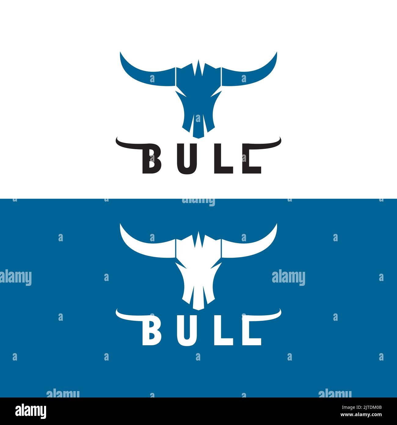 Bull logo and symbols vector template icons app Stock Vector
