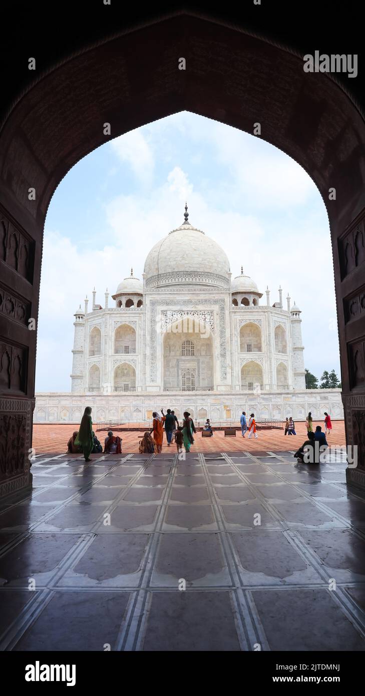 The Taj Mahal View From Royal Guest House, Taj Mahal, Agra, Uttar