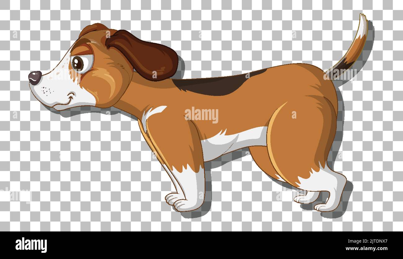 Beagle dog cartoon character illustration Stock Vector Image & Art - Alamy