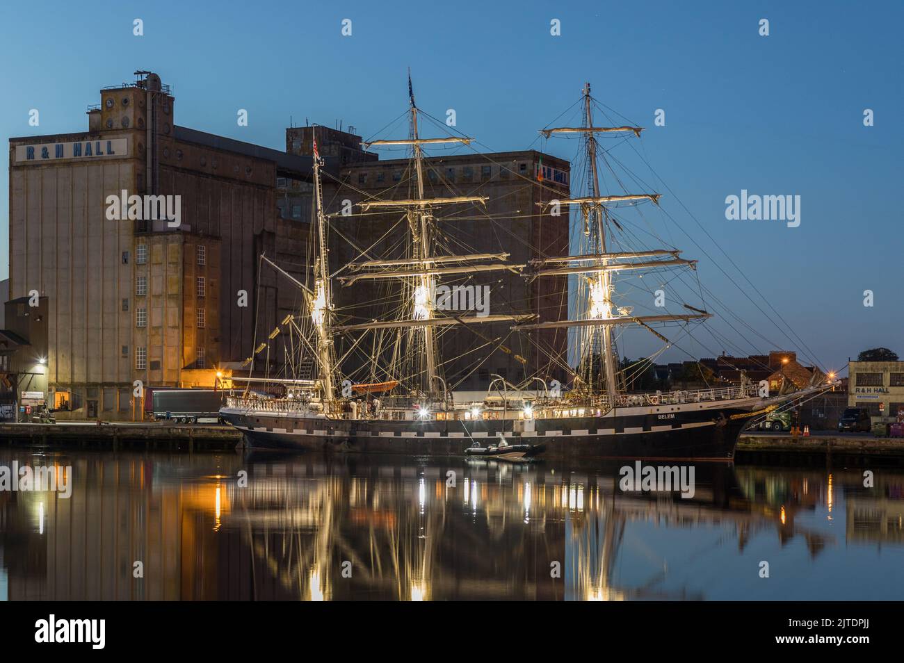 Cork City, Cork, Ireland. 30th August, 2022.Built in 1896 the French tallship Balem berthed at Kennedy Quay in Cork, Ireland.  - Credit; David Creedon / Alamy Live News Stock Photo