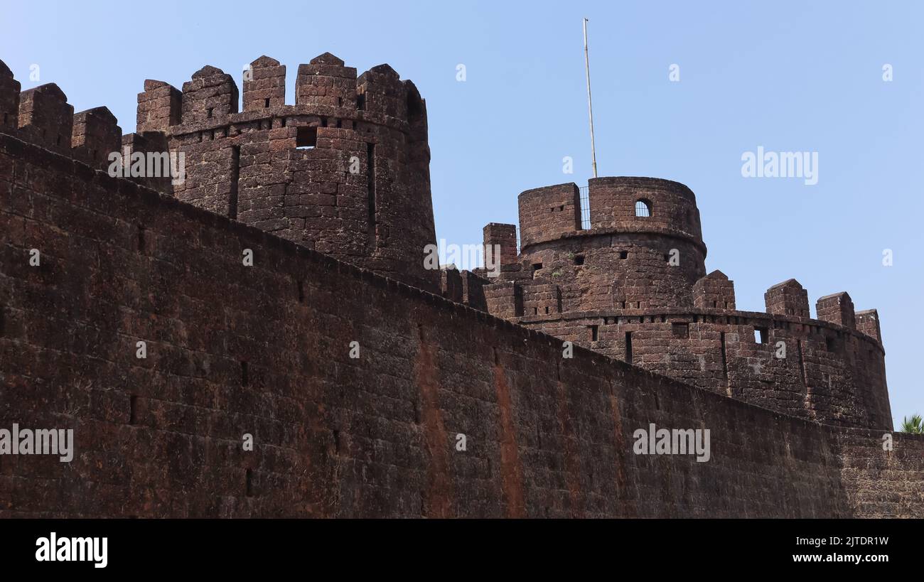 The Fortress of Mirjan Fort, Located in Uttara Kannada District of Karnataka, India. Build By Navayath Sulthan. Stock Photo