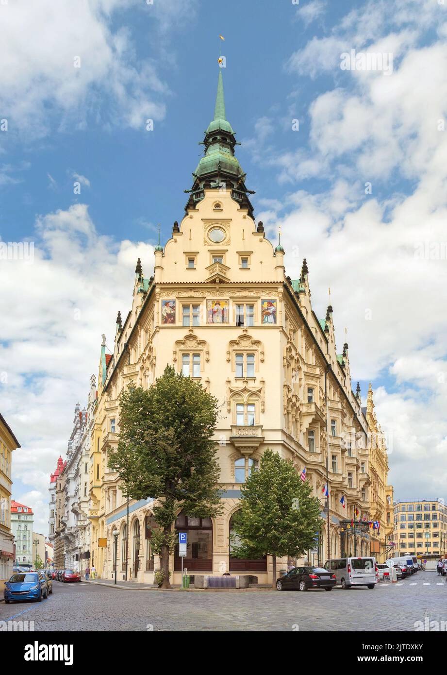Prague historical painting hi-res stock photography and images - Alamy