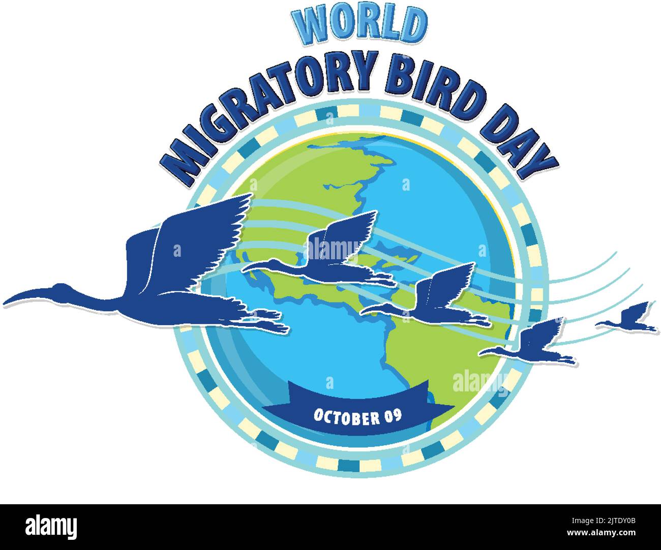 World Migratory Bird Day Banner Design illustration Stock Vector Image