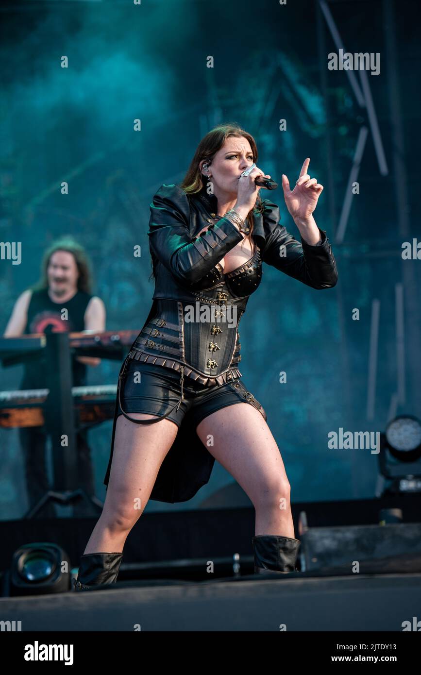 June 25, 2022: Nightwish perform at the Hellfest Open Air festival Stock Photo
