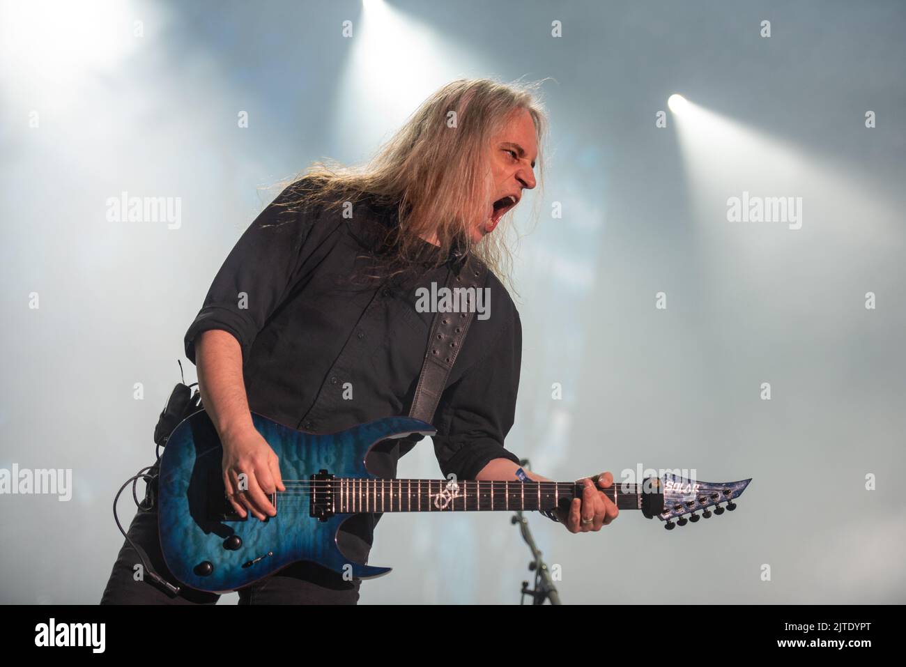 June 25, 2022: Blind Guardian perform at the Hellfest Open Air festival Stock Photo