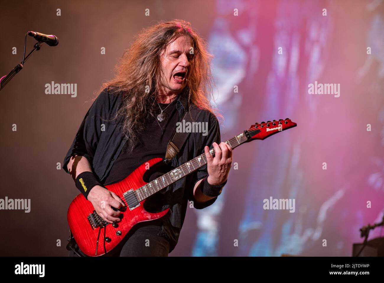 June 25, 2022: Blind Guardian perform at the Hellfest Open Air festival Stock Photo