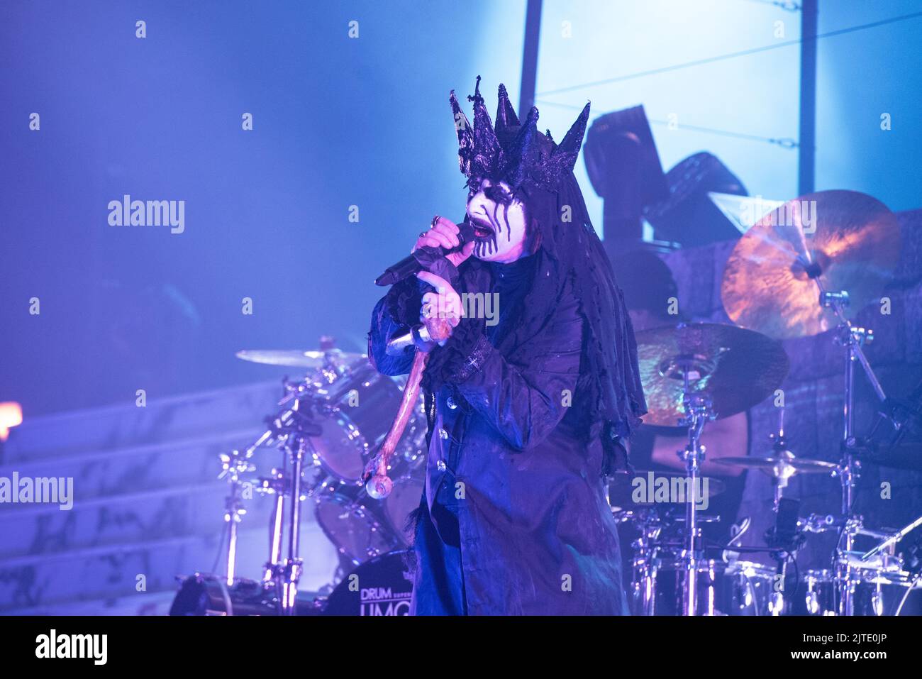 June 26, 2022: King Diamond of Mercyful Fate performs at the Hellfest Open Air festival Stock Photo
